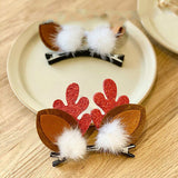 HULIANFU 2023 Christmas Headband Adornment Cute Antler Festival Style Headband Reindeer Ornaments Party Horns Cosplay Accessories
