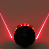 HULIANFU Waterproof Bicycle Cycling Lights Taillights LED Laser Safety Warning Bicycle Lights Bicycle Tail Bicycle Accessories Light