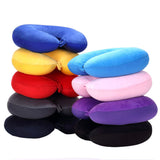 HULIANFU U-shaped Travel Pillow Soft Pillow Cushion To Protect The Neck and Cervical Spine Plush Pillowcase for Outdoor Travel Aircraft