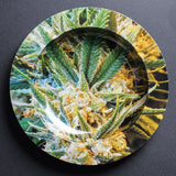 HULIANFU Metal Tobacco Herb Rolling Tray Cigarette Paper Rolling Tray Plate Cigar Cigarette Ashtray Discs for Smoke Cigarette Ash Trays
