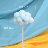 HULIANFU Rainbow Cake Topper Star Cloud Cupcake Decor Sofa Clay Cake Decor Baby Shower One 1st Happy Birthday Party Decor Kids Girl Boy