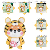 HULIANFU LMDZ Fashion Lovely Wool Felting Fabric Materials Handcraft Needle Felting Kit Doll Twelve zodiac for Needle Material Bag Pack