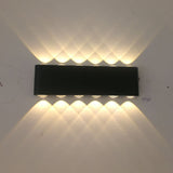 HULIANFU Led Wall Lamp Aluminum Outdoor IP65 Waterproof Up Down Wall Light For Home Stair Bedroom Bedside Bathroom Corridor Lighting
