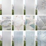 HULIANFU Landscape pastoral pattern window frosted glass sticker opaque toilet anti-lighting bathroom film anti-peep shading window paper
