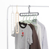 HULIANFU Magic Rotating Support Circle Clothes Hanger Clothes Drying Rack Plastic Clothes Hangers Home Storage Hangers Dropshipping