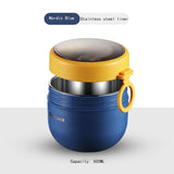 HULIANFU Portable Breakfast Cup With Lid and Spoon Multifunction Oatmeal Cup Cereal Nut Yogurt Mug Snack Cups Small lunch box soup bowl