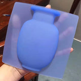 HULIANFU Silicone Sticky Vase Stick on The Wall Flower Pot   Flower Plant Vases Flower Container for Home Offices Wall Decorations