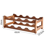 HULIANFU Vintage Wooden Bottles Wine Rack Cabinet Holder Shelf Free Standing Holders Barware Storage Wine Racks Home Kitchen Bar Tools