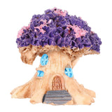 HULIANFU Miniature Landscape Fairy Garden Miniature Resin Jewelry Decoration Crafts Simulation Tree House Creative Home Decoration