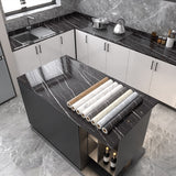 HULIANFU 2023 Kitchen Oil-proof Transparent Film Thick Self Adhesive Waterproof Countertop Furniture Marble Wallpaper Bathroom Decor Stickers