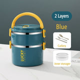 HULIANFU TUUTH Multi-layer Lunch Box for Office Worker Big Capacity Food Grade Stainless Steel Bento Box Food Container School Picnic