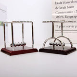 HULIANFU Newton Cradle Balance Steel Balls Perpetual Motion Collision Ball School Teaching Physics Science Pendulum Toy Home Decoration