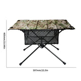 HULIANFU Outdoor Folding Table with Net Pocket Portable Foldable Aluminum Alloy Desk for Picnic Camping Garden Barbecue Desk Table