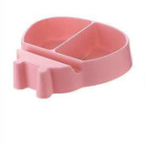 HULIANFU Plates For Food Creative Shape Lazy Snack Bowl Plastic Double Layers Snack Storage Box Bowl Lazy Fruit Plate Bowl Artifact Plate