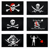 HULIANFU   Yehoy hangiing 90x150cm Skull and Cross Crossbones Sabres Swords Jolly Roger pirate Dead Man  Chest Flags