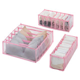 HULIANFU Underwear Bra Organizer Storage Box Drawer Closet Organizers Divider Boxes For Underwear Scarves Socks Bra