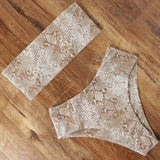 Sexy Animal Printed Bathing Suit Female Push Up Bikini High Waisted Swimsuit Bandage Bikinis Bandeau Swimwear Women Biquini