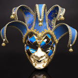 HULIANFU Newly High-end Venetian Masquerade Mask Mask Europe and The United States Halloween Clown Mask Show Supplies