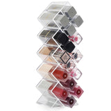 HULIANFU Lipstick Storage Container 16 Lip Balm Container Large Capacity Makeup Storage Bathroom Durable Acrylic Organizer For Cosmetics