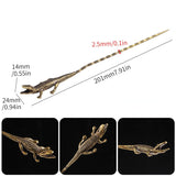 HULIANFU Retro Carved Cigar Drill Dredge Cigar Pass Needle Personality Engraved Cigar Needle Drill Cigar Knife Cigar Smoking Accessories