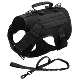 HULIANFU Tactical Dog Harness Pet Military Training Dog Vest German Shepherd Dog Harness Molle Vest For Medium Large Dogs