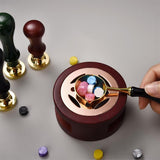 HULIANFU Wax Spoon Sealing Wax Seal Stamp Beads for vintage craft Envelope Wedding Wax seal Ancient Sealing Wax stamp Wooden Handle spoon