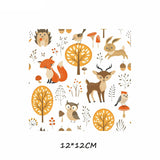HULIANFU Iron on Cute Animal Patches Set for Clothing DIY T-shirt Applique Vinyl Unicorn Heat Transfer Clothes Stickers Thermal Press T