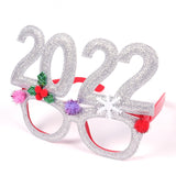 HULIANFU 2023 Christmas Headbands Christmas Tree Reindeer Antlers Hairband Xmas Party Kids Hairhoop  Christmas Glasses Photo Booth Props
