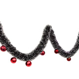 HULIANFU New 2M Christmas Garland Home Party Wall Door Decor Christmas Tree Ornaments Tinsel Strips with Bowknot Party Supplies U3