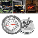 HULIANFU Stainless Steel BBQ Smoker Grill Temperature Gauge Barbecue Thermometer Cooking Food Probe Grill Oven Home Kitchen Accessories
