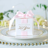HULIANFU Wedding Favors Gift Box Souvenirs Gift Box With Ribbon Candy Boxes For Christening Baby Shower Birthday Event Party Supplies