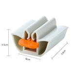 HULIANFU Rolling Toothpaste Device Tube Dispenser Holder Multifunctional Plastic Facial Cleanser Squeezer Press for Bathroom Accessories
