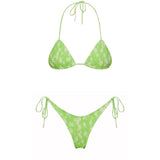 Sexy Triangle Push Up Bikini Set Brazilian String Thong Swimwear Ruched Bandage Bikinis Women Two Piece Swimsuit Micro Biquini