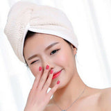 HULIANFU Magic Microfiber Hair Fast Drying Dryer Towel Bath Wrap Hat Quick Cap Turban Dry