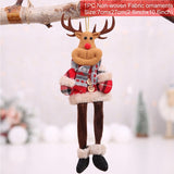 HULIANFU Santa Claus Christmas Doll Merry Christmas Decorations for Home Elk Christmas Ornaments Xmas Tree Decor  Navidad Natal Gifts