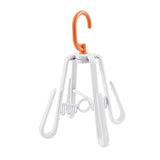 HULIANFU Multifunctional Shoe Rack Folding Hanging Double Hook Shoes Windproof Double Sun Rotating Foldable Drying Rack