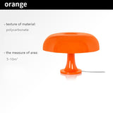 HULIANFU Italy Designer Led Mushroom Table Lamp for Hotel Bedroom Bedside Living Room Decoration Lighting Modern Minimalist Desk Lights
