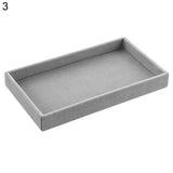 HULIANFU Jewelry Box Showcase Drawer Storage Multi-Grids Classification Storage Flannel Necklace Rings Earrings Storage Case for Home