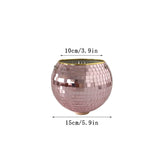 HULIANFU Retro Disco Ball Planter Basket Round Mirror Hanging Pot flower pot Wall Planter Pot Hangin Vase Desktop Decoration Balcony Vase