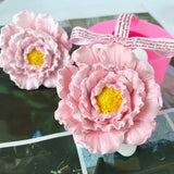 HULIANFU Peony flower Rose Flower Silicone Mold Handmade Flower Candle Mould DIY Soap Mold Aroma Plaster Car Pendant Mould Home Decor