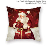 HULIANFU Santa pillowcase Happy New Year 2023 Xmas Gifts  Christmas Decor For Home Merry Christmas Ornament Navidad Natal Xmas Gifts