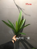 HULIANFU S M L Real Touch Gladiolus Cymbidium Hyridus Orchid Leaf  Whelan Floral Art Material High Grade Silicon Feel