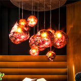 HULIANFU Modern LED PVC Pendant Light Lava Home Decoration Bedroom Living Room Pendant Lamp Dining Room Hanging Lamp Indoor Lighting