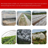 HULIANFU Large Garden Crop Plant Protection Net Netting Bird Net Pest Insect Animal Vegetable Care Big Mesh Nets 2.5x10m Fast Shipping
