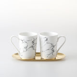 HULIANFU Wedding Set Marble Texture Ceramic Bathroom Accessories Set  Bathroom Kit Toothbrush Holder Soap Dispenser Bathroom Tray So