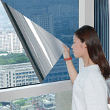 HULIANFU Privacy window film sunshade mirror reflection one-way mirror window film shading film vinyl anti-ultraviolet glass sticker