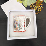 HULIANFU Retro Plate Bone China Dinner Set Nordic Kitchen Ceramic Dessert Charger Plates for Wedding Tableware Trays Decorative Mug Cup