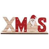 HULIANFU Wooden Christmas Door Wreath Oranments Wall Xmas Dec Merry Christmas Decor For Home  Happy New Year Naviidad Door Wreath