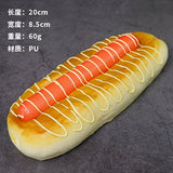 HULIANFU Simulation Bread Model Food Photo Props Artificial Hamburger Fake Sandwich Food Funny Gift Fast Food Shop Display Decor