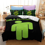 HULIANFU Popular Billie Pattern Duvet Cover Set Pillowcase Printed Bedding Set Single Double Twin Full Queen King Size for Bedroom Decor
